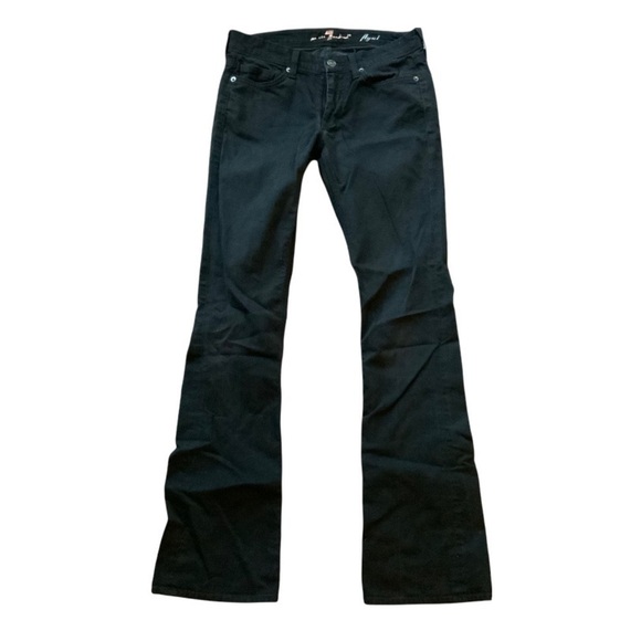 Tall black 7 For All Mankind Flynt Jeans size 27 - Picture 3 of 7